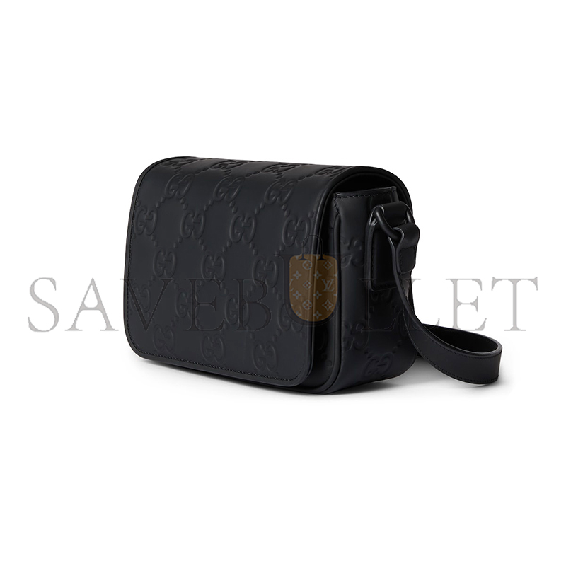 GUCCI GG RUBBER-EFFECT MINI BAG 794062 (17.5*11*6.5cm)